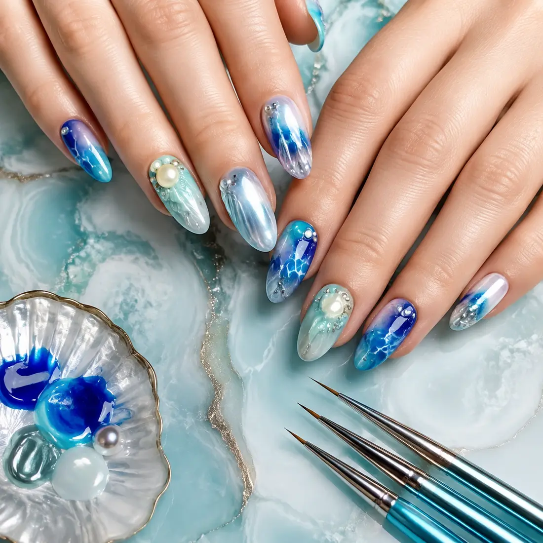 Nail rhinestones and decorative nail art supplies